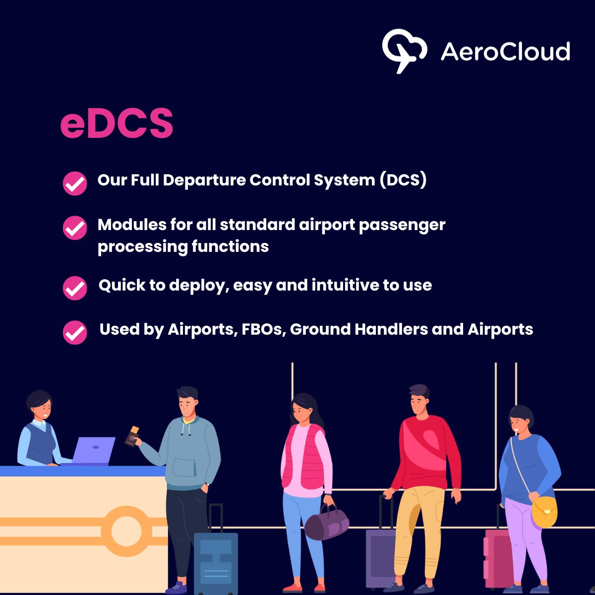 Our versatile Departure Control System (DCS) is trusted by #Airports, #FBOs, #GroundHandlers, and #airlines alike. It empowers airport staff and handlers with powerful tools to seamlessly manage departing and arriving passengers, crew, and baggage.
bit.ly/3PCZrMN