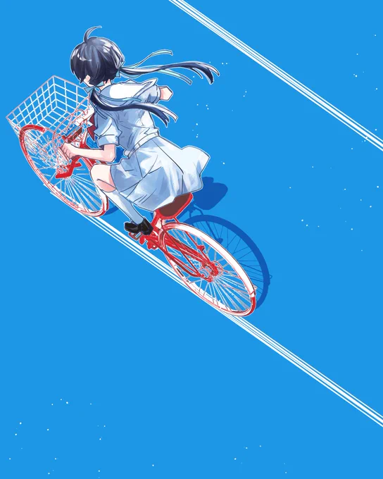 青春の輪郭 白線を引くみたいに #蓮ノ空美術部 