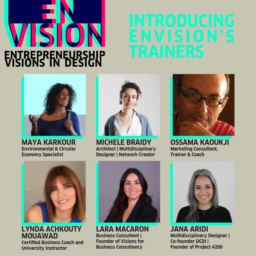 INJAZLebanon's tweet photo. ๐ Introducing our esteemed pool of experts! We are thrilled to have these industry leaders and visionaries on board for the #EnVision program.๐
#EnVisionExperts #IndustryLeaders #VisionaryMentors #DesignEntrepreneurship #GoetheInstitutLibanon #INJAZLebanon #FANTASMEEM https://t.co/PJx2Q0sMzN