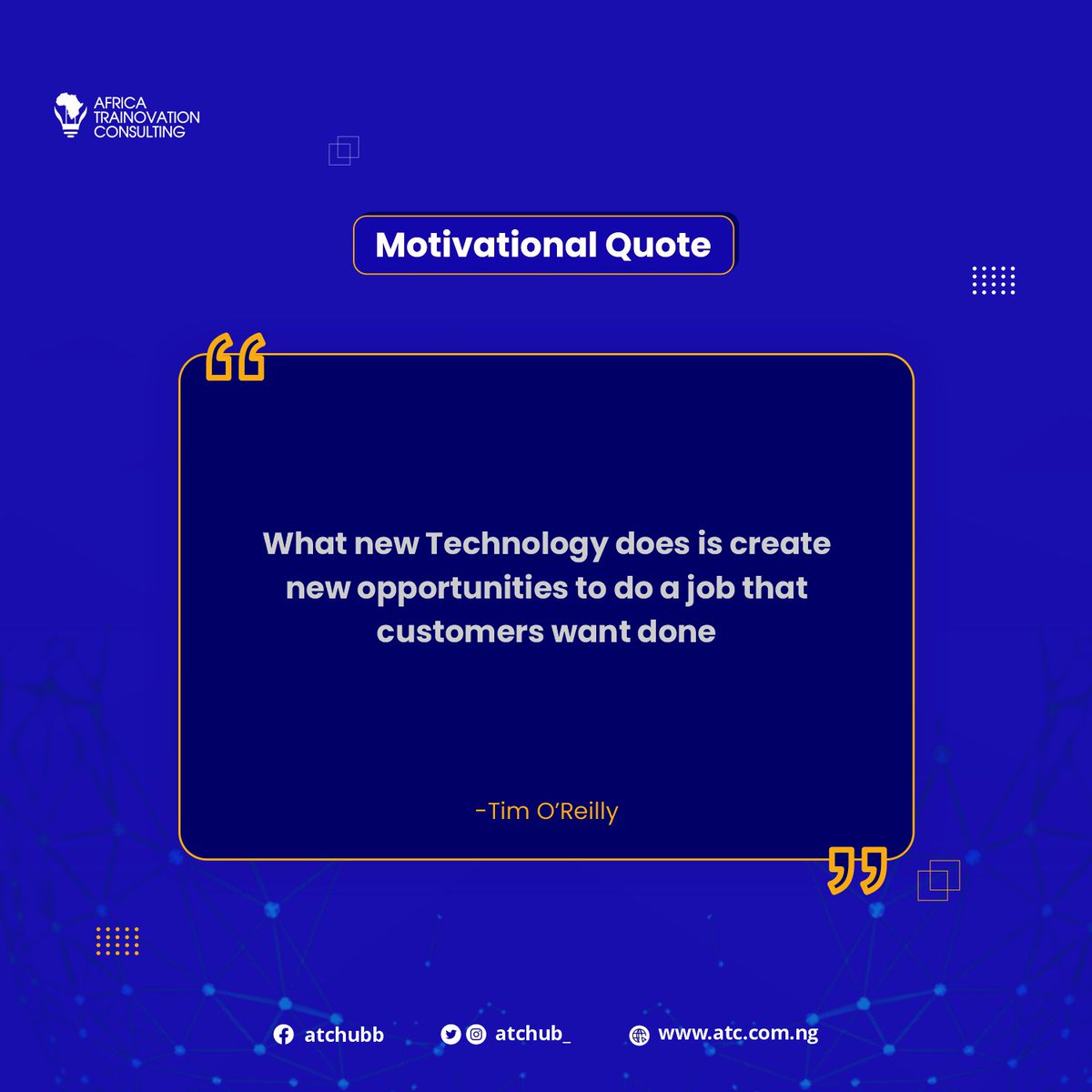 atchub_'s tweet photo. "🚀 Embrace Innovation, Seize Opportunity! 🌟

In the ever-evolving world of technology, each advancement isn't just about gadgets and gizmos—it's about unlocking fresh possibilities to meet the needs and desires of our customers. 💼💡

#mondaymotivation #Learning #ATCHUB https://t.co/Aeg13gyUZI
