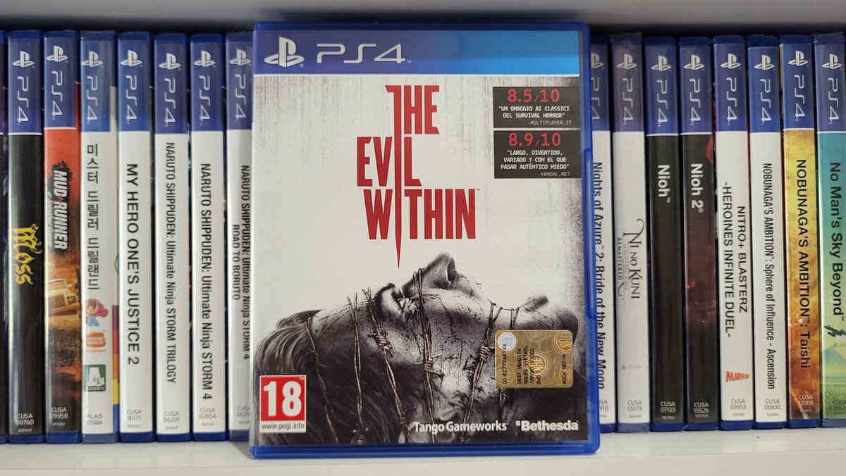 16BitsEra's tweet photo. MI COLECCIÓN DE #PS4 DÍA 174:
Psycho Break en otros mercados, el primero de los The Evil Within, mucho mejor que el segundo, pero demasiada sangre y tensión para mi gusto, que soy un cagao...
#Luis16bitsPS4 https://t.co/41zn7S2HWL
