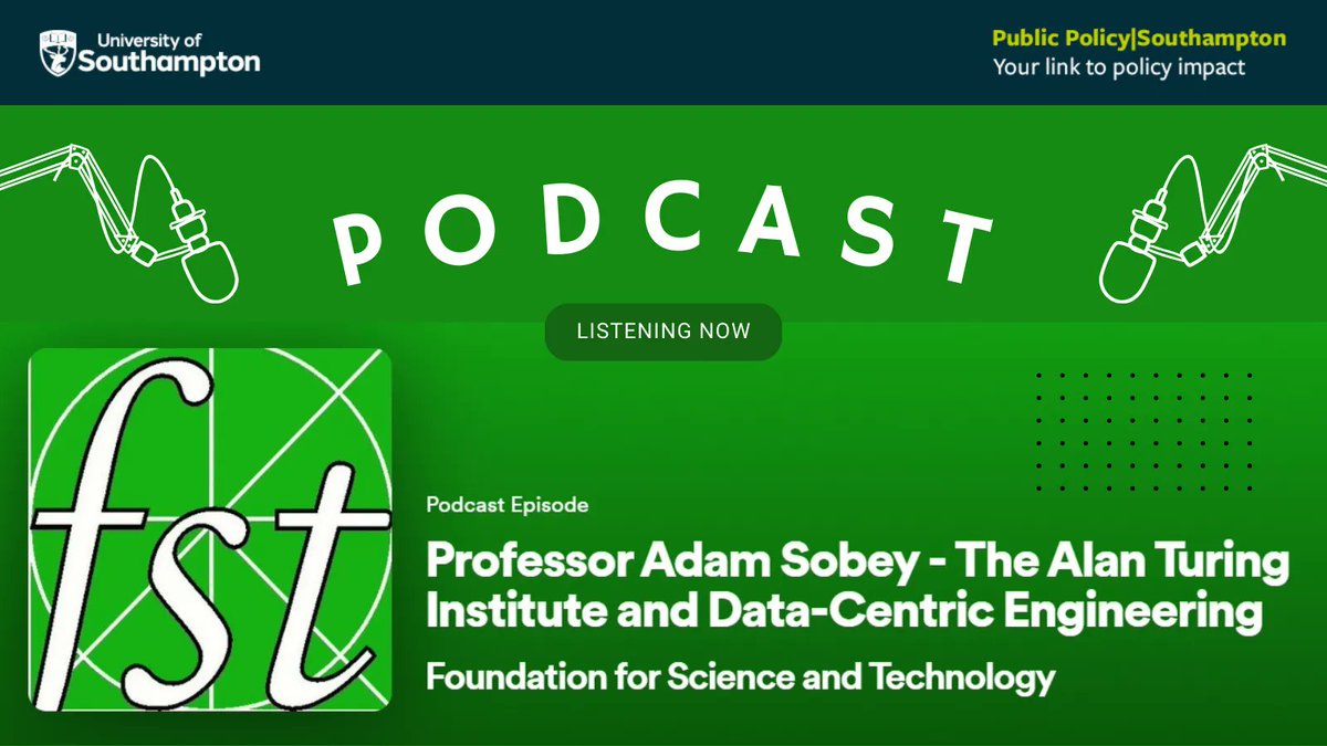 PublicPolicyUoS's tweet image. 🎙️ Listen to this insightful podcast discussing the latest in #EngineeringInnovation. Dive into the world of Data-Centric Engineering with Professor Adam Sobey!
@LR_Foundation @turinginst @FoundSciTech
👉Listen on @Spotify: buff.ly/3RjYmdY
#DataCentricEngineering #Podcast