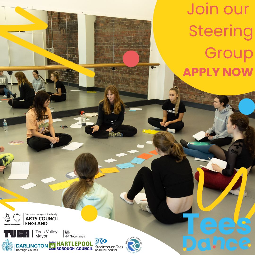 tees_dance's tweet photo. We are looking for experienced critical thinkers from the creative sector to join our Steering Group for the development of a new dance strategy for the Tees Valley. This is a paid opportunity, with a £70 stipend per person, per meeting attended, with refreshments provided. https://t.co/5MzXOkSIaQ