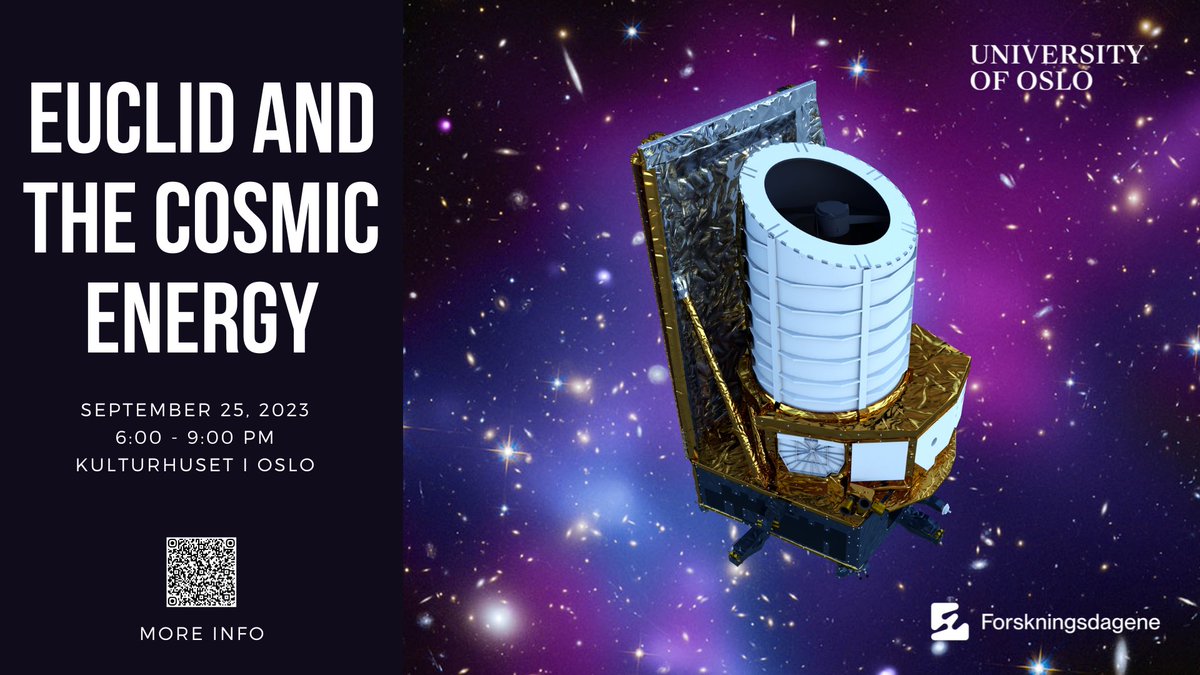 Monday blues? We got you covered! Join the quest to unravel the cosmic mystery of #DarkMatter and #darkenergy during Forskningsdagene! @astrofysikk invites your for an evening with talks, experiments and quiz with prizes!
facebook.com/events/6846689…
#astrofysikk_uio #forskningsdagene