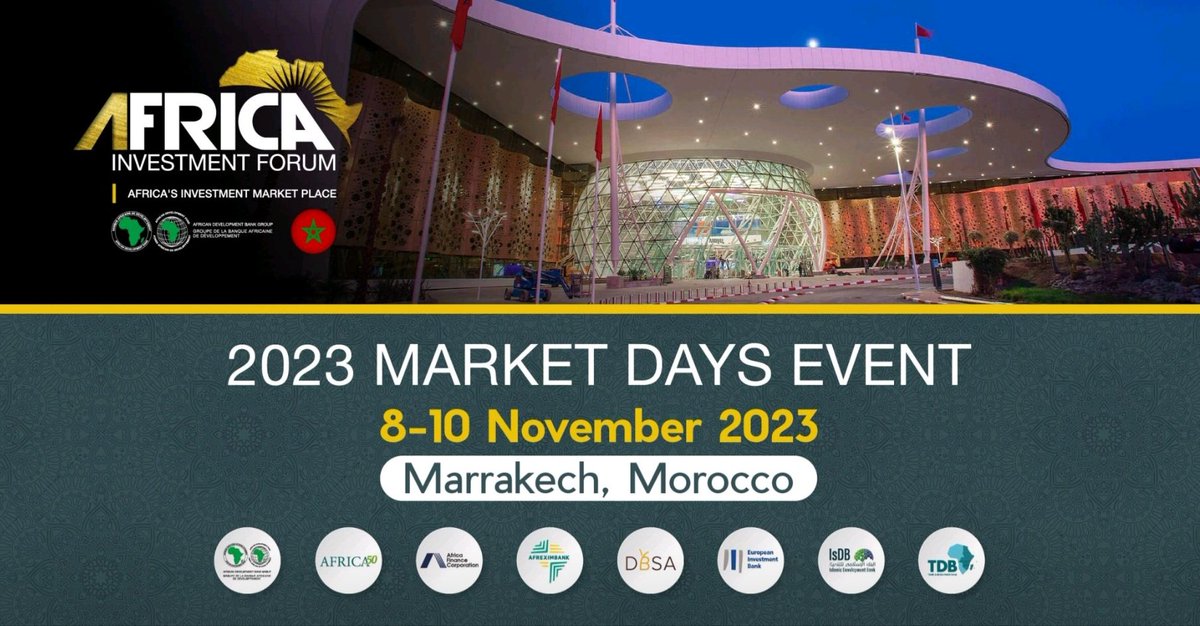 Victor Oladokun (@victoroladokun) on Twitter photo Join the African Development Bank Group and co-founding partners - <a href="/afreximbank/">African Export-Import Bank - Afreximbank</a> <a href="/Africa50Infra/">Africa50</a>, <a href="/isdb_group/">IsDB Group</a> <a href="/africa_finance/">Africa Finance Corporation</a>, <a href="/DBSA_Bank/">DBSA Bank</a>, #TDB and <a href="/EIB/">European Investment Bank</a> for another historic global investment event and platform that continues to drive Africa's infrastructure and social development Join the African Development Bank Group and co-founding partners - <a href="/afreximbank/">African Export-Import Bank - Afreximbank</a> <a href="/Africa50Infra/">Africa50</a>, <a href="/isdb_group/">IsDB Group</a> <a href="/africa_finance/">Africa Finance Corporation</a>, <a href="/DBSA_Bank/">DBSA Bank</a>, #TDB and <a href="/EIB/">European Investment Bank</a> for another historic global investment event and platform that continues to drive Africa's infrastructure and social development