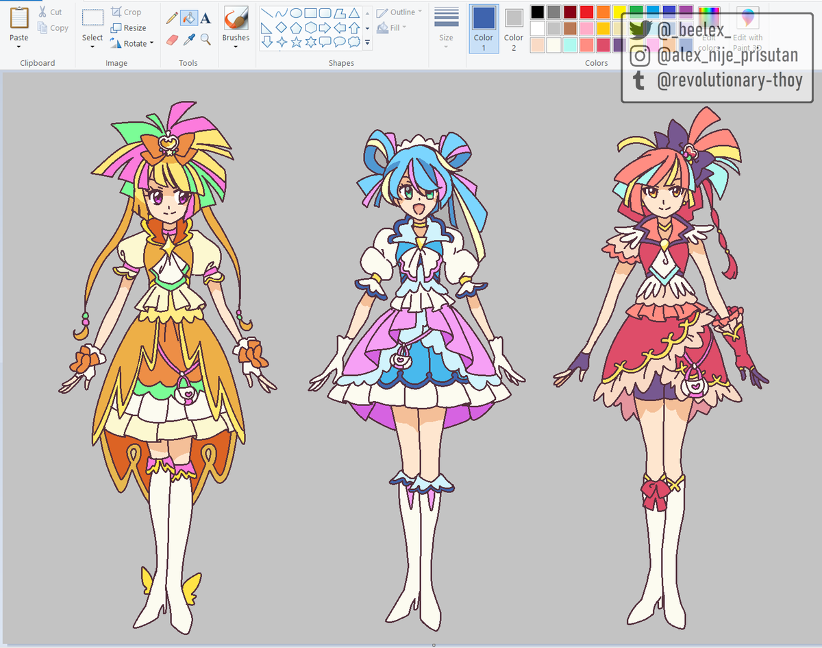 _beelex_'s tweet photo. Random fancures in MSPaint! Any ideas for names? https://t.co/GUjiqDqv1t