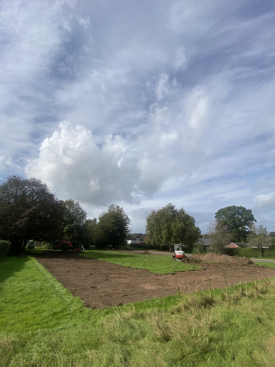 WelshamptonSch's tweet image. From farmer’s field to sports field… work is well underway to install our new running track and levelled playing field! #WembleyofWelshampton  #FirstClassFacilities #Investinginthefuture