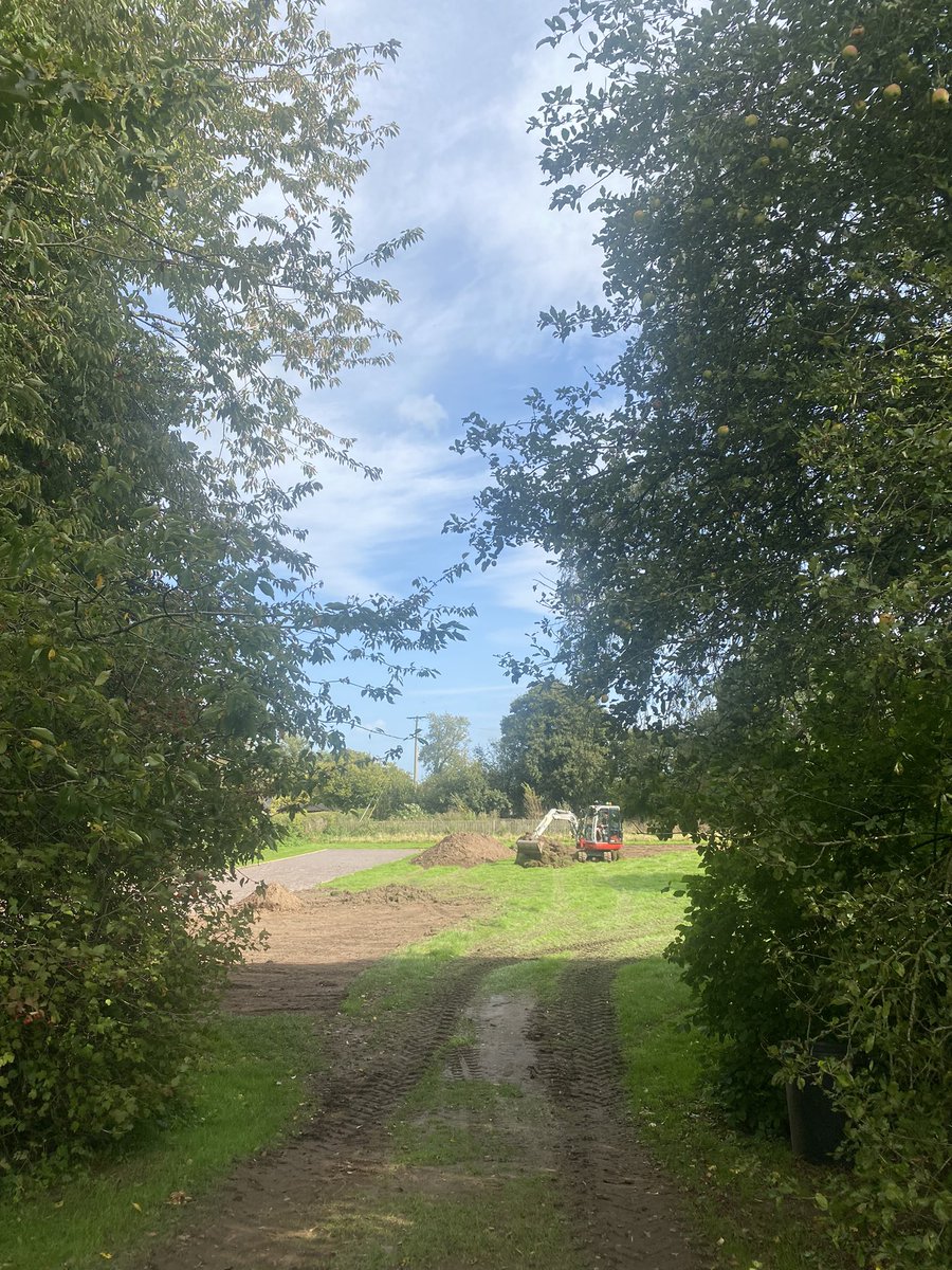 WelshamptonSch's tweet image. From farmer’s field to sports field… work is well underway to install our new running track and levelled playing field! #WembleyofWelshampton  #FirstClassFacilities #Investinginthefuture
