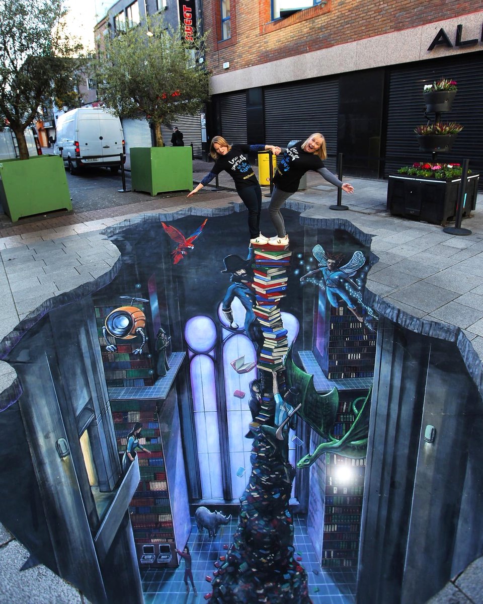 6 Photos of 3D Street Art by 3D Joe & Max: streetartutopia.com/2023/09/25/6-p…
-
In Dublin, Ireland for @dublincitylibraries in 2022.