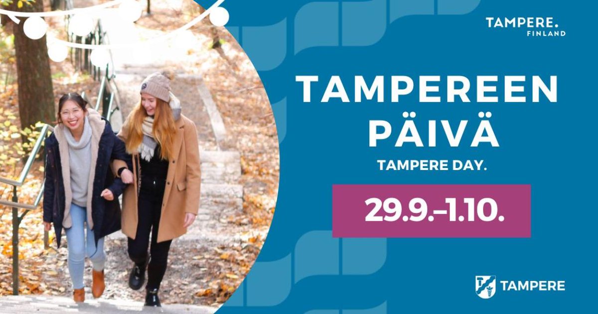 Tamperekaupunki's tweet photo. Juhlaviikonloppu täyttää Tampereen tapahtumilla – Tutustu ohjelmaan #Tampere https://t.co/z8SXEO6478 https://t.co/lAe4ChRPjT