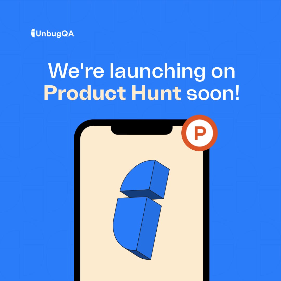 Unbugqa's tweet photo. 🥳 Our QA testing service will be launching on Product Hunt this Saturday!

👀 However, we need your support to make our launch a success! 

Do click this link to get notified when we launch: https://t.co/dLe1tJahYj https://t.co/KGeaoTyHdb