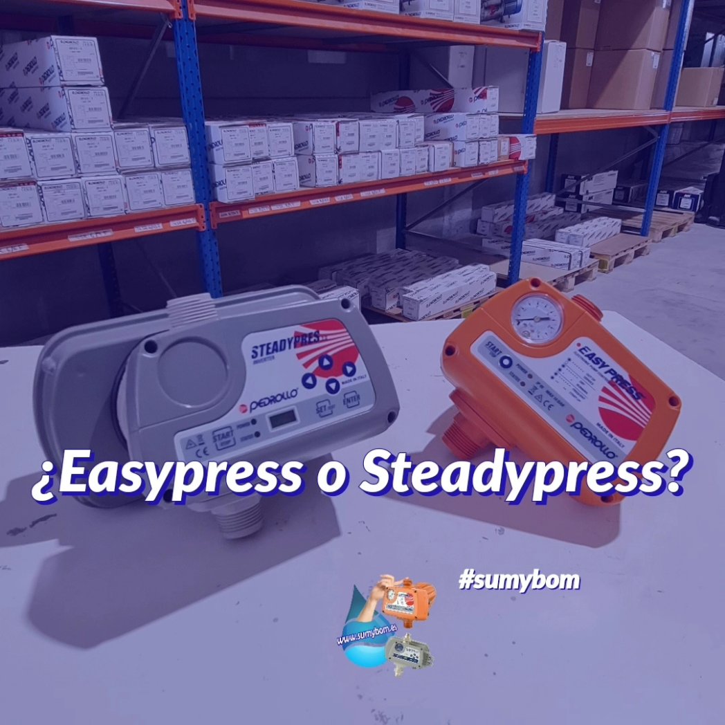 sumybom's tweet photo. ¿#Easypress o #Steadypress? 

¿Estás buscando un #sistemadepresión para tu hogar o negocio?

En #Sumybom, importador de @pedrollo , tenemos la solución perfecta para ti.

Ofrecemos sistemas de presión Easypress y Steadypress, ideales para aplicaciones que requieren un #suministrodeagua constante y fiable.