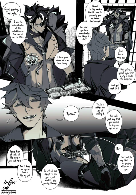 he could take him (in a fight, yes) #wriothesley #childe #wriochi #genshin 