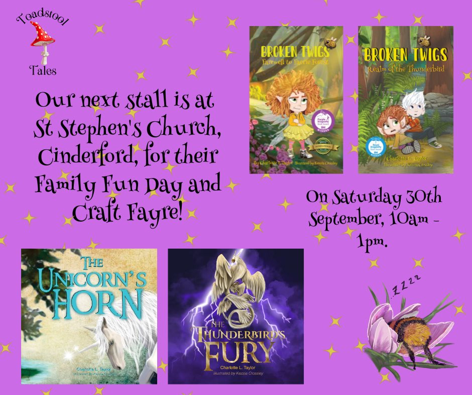 #twigsthefairy #kidlit #ToadstoolTales #readingcommunity #letsgetchildrenreading #education #booklover #childrensbooks #Schools #authorlife #readingismagic #AirAmbulance #westmidlandsairambulance #churchfayre