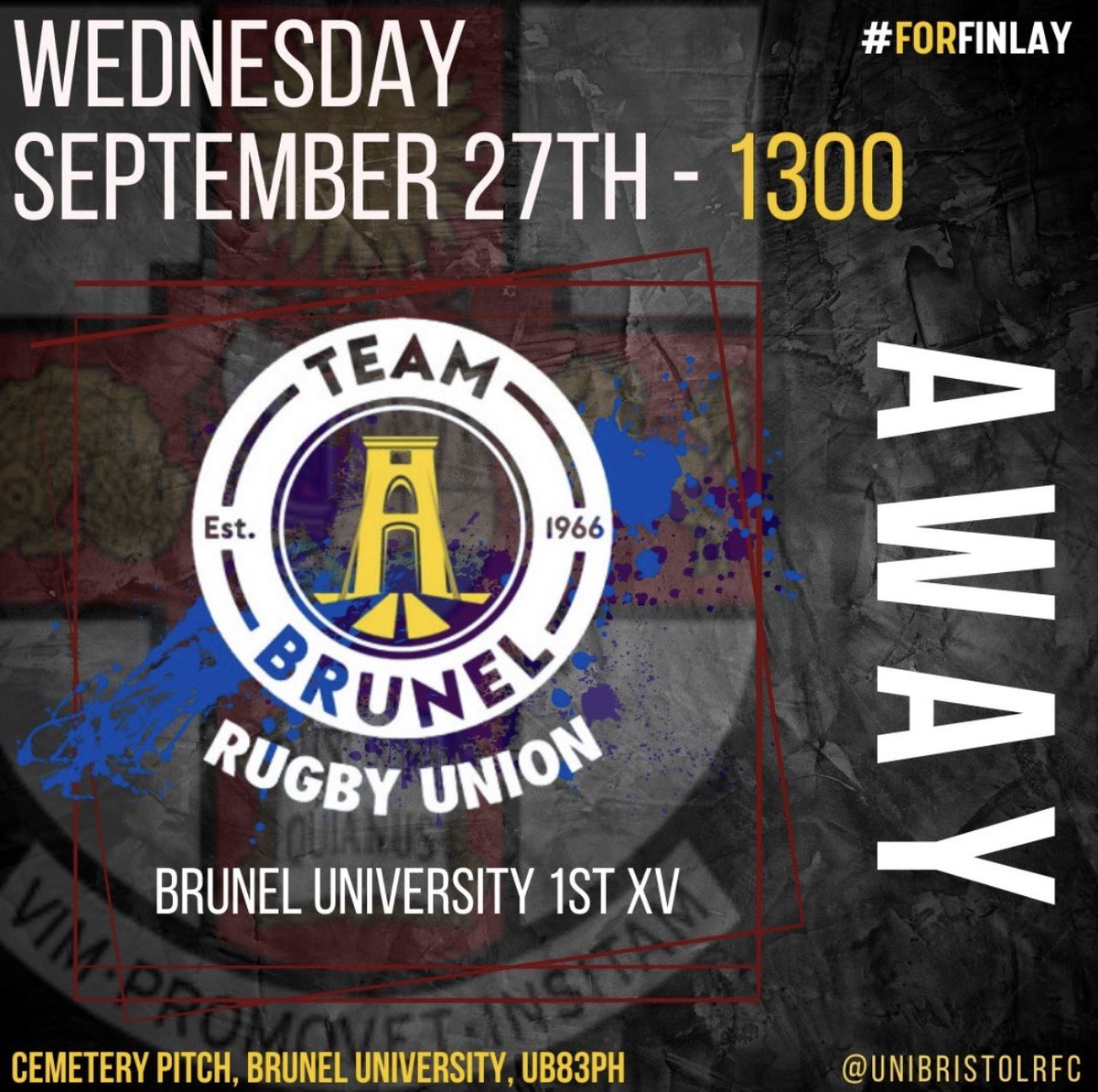 UniBristolRFC's tweet photo. #1 Our @bucssport season commences this weekend with a trip to @brunel_rugby 🏉
What a way to start the season for the 1st XV.
Is that the suspension bridge on their logo?? 🌉
#bucsrugby #bristolrugby #studentrugby #englandrugby #ubrfc https://t.co/GF4tdG64FH