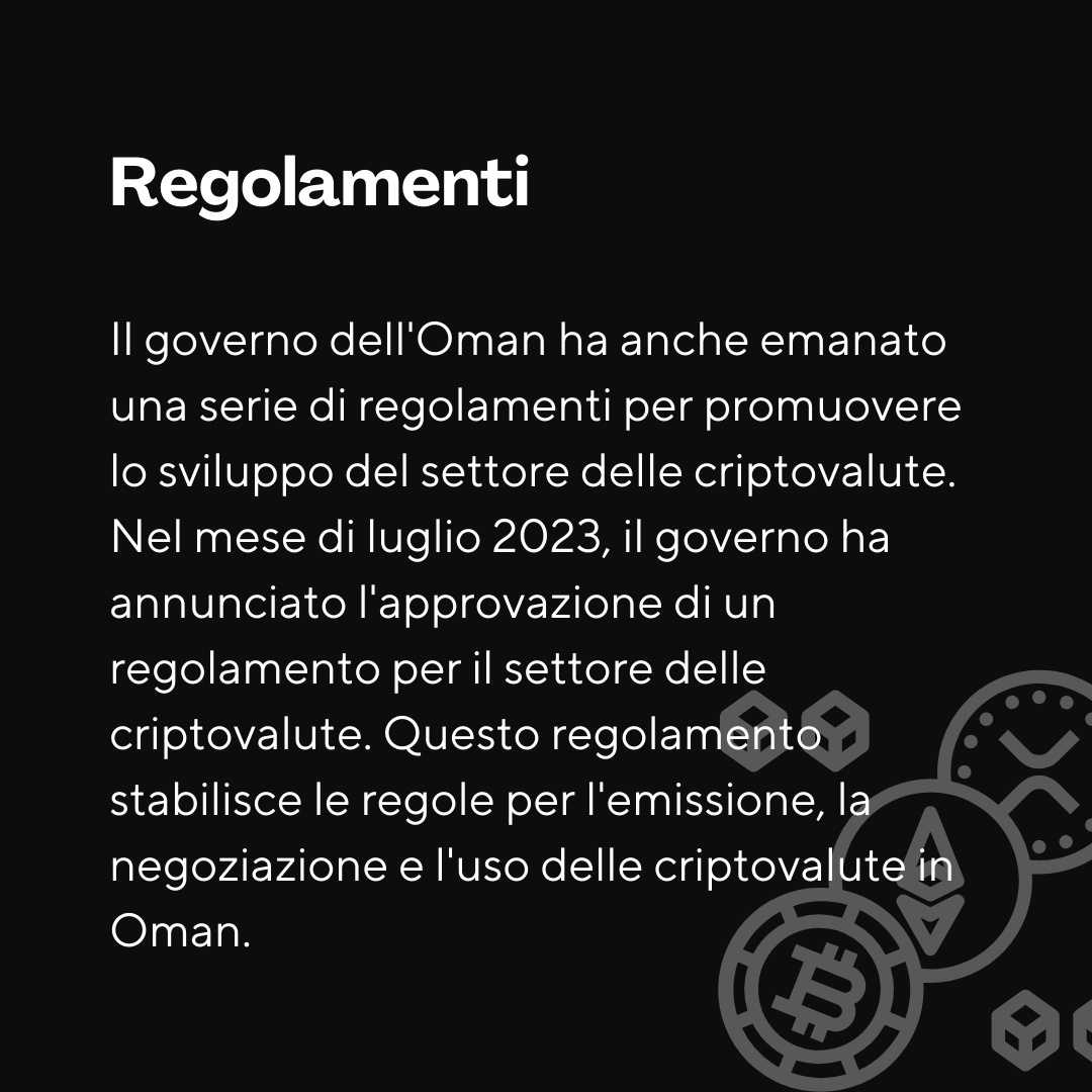 L'Oman diventa un hub per le criptovalute?

Il Sultanato dell'Oman sta investendo miliardi di dollari in operazioni di mining di criptovalute e ha emanato una serie di regolamenti per promuovere lo sviluppo del settore.

lamiafinanza.it/2023/09/il-sul…