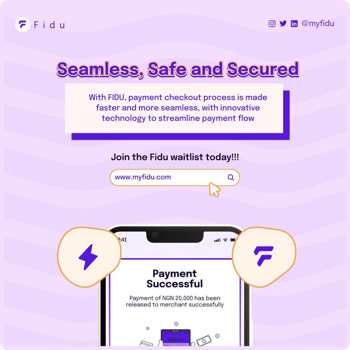 myfidu's tweet photo. Payment checkout has never been this easy.

Seamless, Safe and Secure!

Fidu is set to bring a revolution to financial transactions with the introduction of innovative technology to streamline payment flow!💥

Check out https://t.co/hExippys5b to join the waitlist now ! 🫵 https://t.co/DydUgosUZb