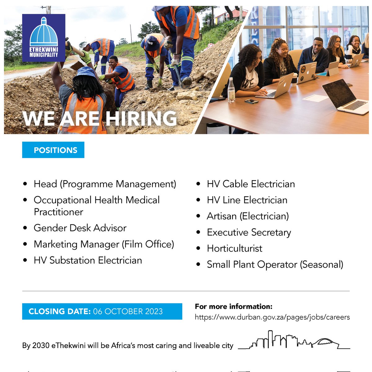 eThekwiniM's tweet image. We are hiring