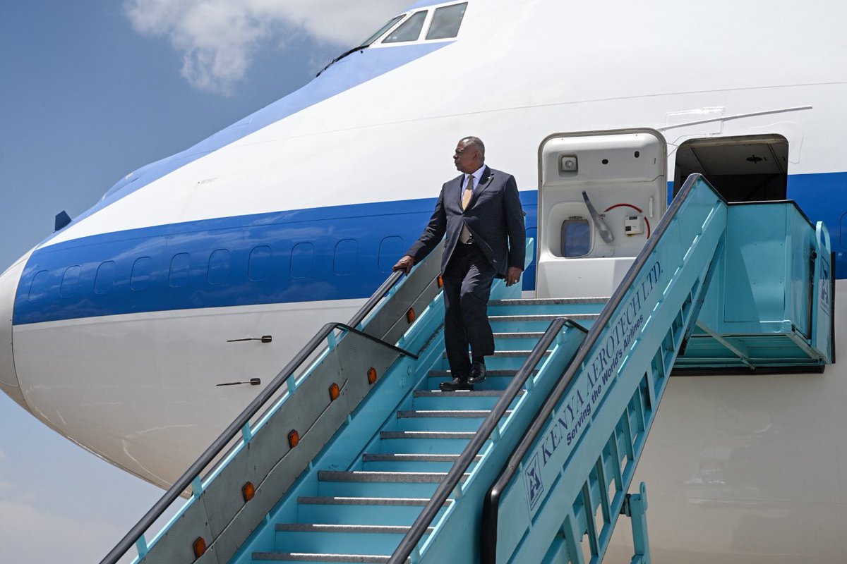 Landed in 🇰🇪 Nairobi, Kenya. 

Kenya and the United States are proud partners in the effort to combat terrorism and advance democracy. This visit underscores the importance of our bilateral defense relationship as we work together to address regional challenges.