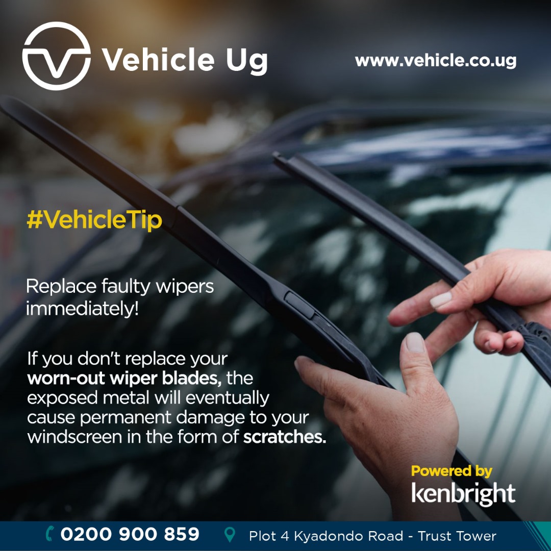 Vehicle_UG's tweet image. #VehicleTip

Did you know that faulty wiper
 blades can cause permanent damage to your windscreen if not replaced?

#VehicleUG #RoadSafety
#Roadrage #CarWipers
