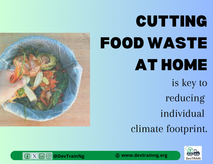DevTrainNg's tweet photo. As #FLWDay approaches, consider how you can make a difference by reducing food loss and waste.

#StopFoodLossWaste offers a powerful means to lower our individual carbon footprint.

What actions will you take to combat food loss and waste?

#SustainableYouthDevelopment https://t.co/ePBDHHx6P4