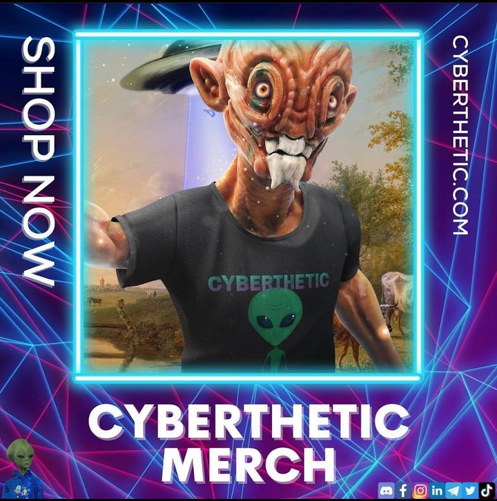 cyberthetic1's tweet photo. Check out our new Cyberthetic Gear! Shop https://t.co/aOVeVctdPo

#nftcommunity #nftartwork #nftphotography #nftcollective #openseanft #openseaclub #nftcollective #nftcollectibles #nftcollectors #nftcollection https://t.co/nfN3qV9oX7
