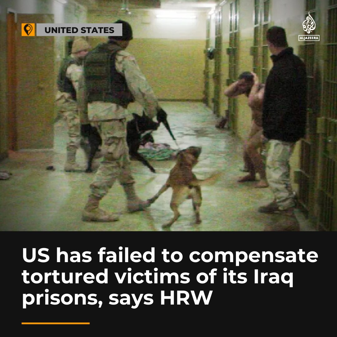 20 years on, the US has failed to compensate Iraqi victims of its military’s torture and abuse at Abu Ghraib and other prisons, says Human Rights Watch aje.io/rrjb06