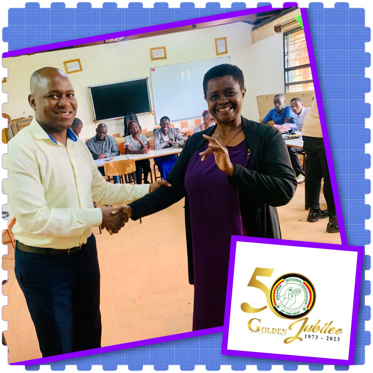 UNADeaf's tweet photo. Today, @BonnieBusingye a #UgSL expert has donated Shs 1,000,000 in support of the Deaf Community Fundraising drive. Thank you, Bonnie. Maximum respect to you ๐ซก โ ๐ค๐ผ๐๐ฝ#UNADeafAt50 https://t.co/BnSr2n978Z