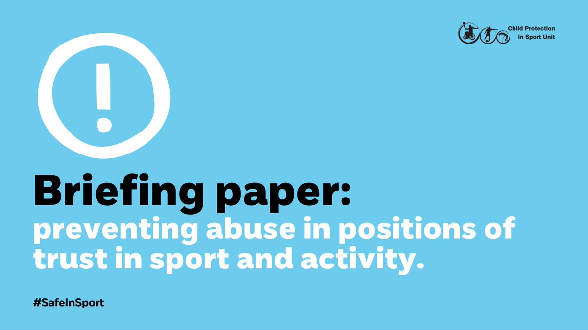 Child Protection in Sport Unit tweet media