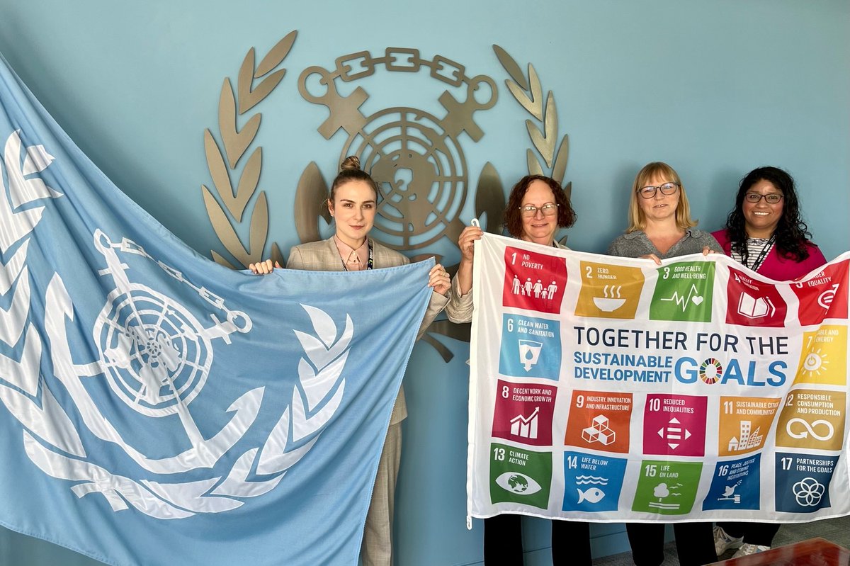 Today we are raising our #SDGFlag at the IMO Headquarters in London, UK.
We are embedding sustainability into everything that we do. IMO makes a significant contribution to the sustainable development of the maritime community. #TogetherForTheSDGs