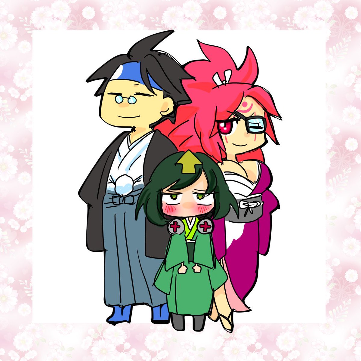 #これを見た人も何か無言で三人組をあげる