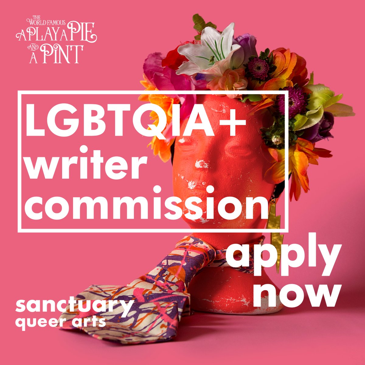 A Play, A Pie and A Pint (@playpiepint) on Twitter photo 🏳️🌈 We're delighted to announce a new collaboration with <a href="/ArtsSanctuary/">Sanctuary Queer Arts</a> to bring a new queer play to life in 2024.
This writer commission is open to anyone who identifies as LGBTQIA+ and never had a play commissioned by us before! 🏳️🌈 We're delighted to announce a new collaboration with <a href="/ArtsSanctuary/">Sanctuary Queer Arts</a> to bring a new queer play to life in 2024.
This writer commission is open to anyone who identifies as LGBTQIA+ and never had a play commissioned by us before!