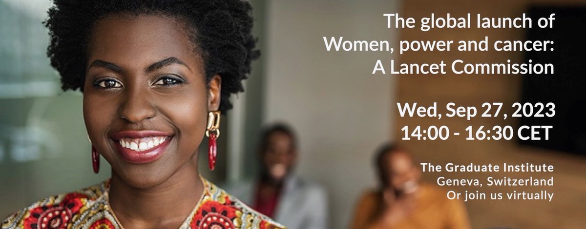 Earlier we shared @TheLancet's new Commission, 'Women, power and cancer' - calling for an intersectional feminist agenda for cancer care. Join us later today for a Global launch event to hear the findings and recommendations from the report. 🕑2pm CET ➡️buff.ly/3rpOYL9