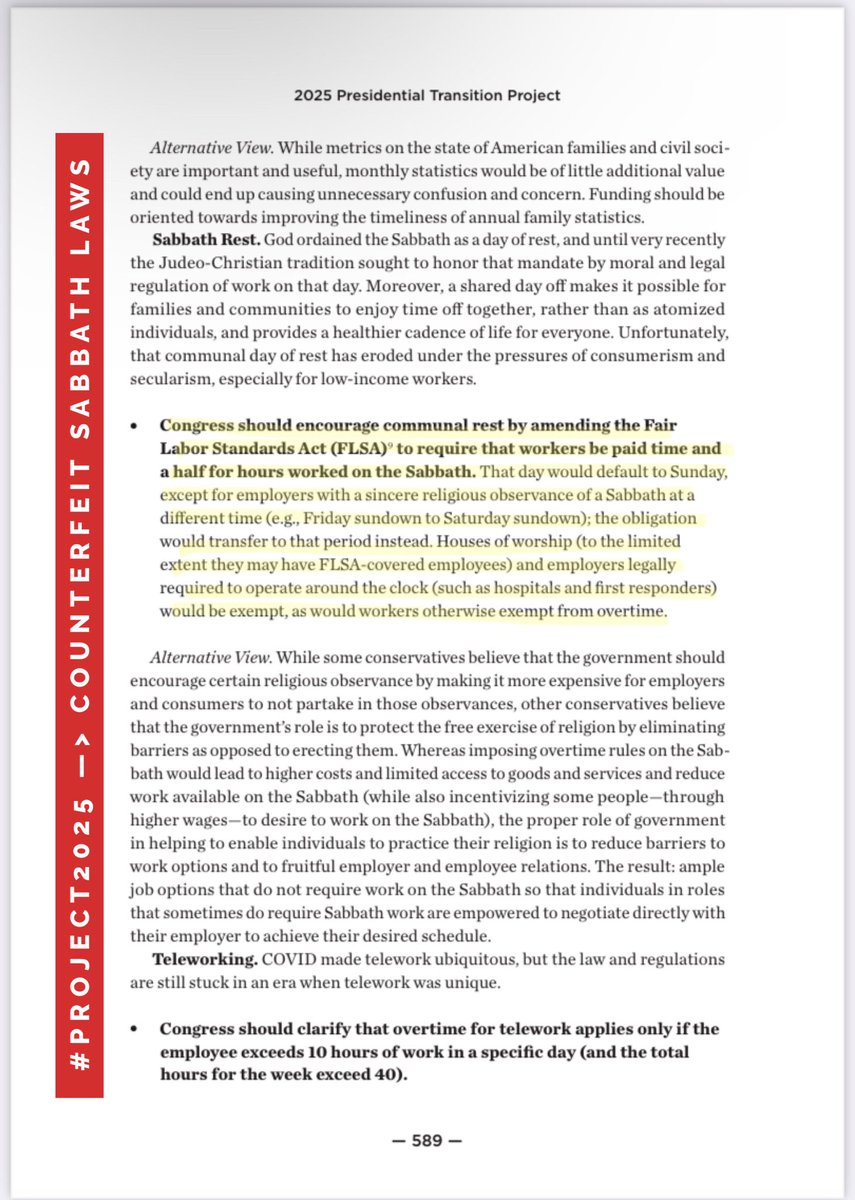 DenverUlland's tweet photo. That didn’t take long.

🚨🚨 #NationalSundayLaw is now INBOUND! (See highlighted text👇🏽).

🎯 Obtain the SEAL of God at all costs! Refuse the MARK!

Introducing the ideology of #ChristianNationalism and their comprehensive overhaul of US Government as outlined in #Project2025.🧵 https://t.co/2Ss5O9QPpW