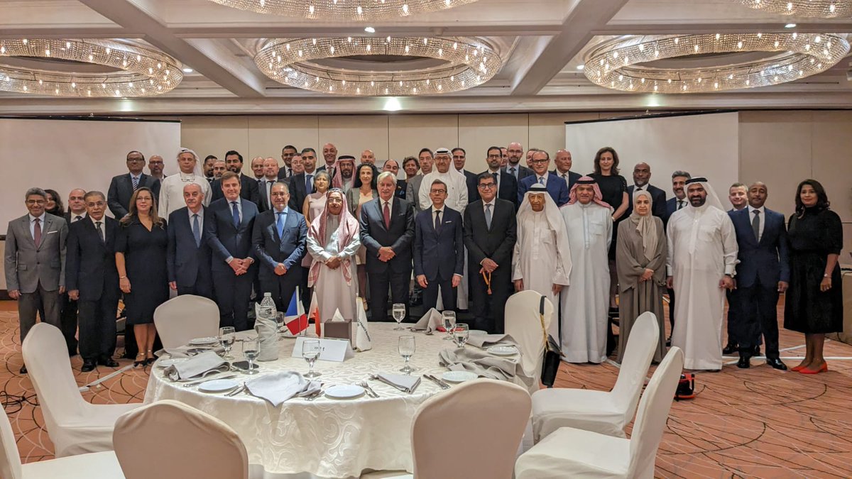 FCCIB_'s tweet photo. FCCIB held its Annual Back to Business #Networking Dinner on Sunday 24th September at Gulf Hotel Bahrain. The #event was attended by guest speaker H.E. Mr. Éric Giraud-Telme, Ambassador of France to the Kingdom of Bahrain, and members and guests of #FCCIB. https://t.co/jAouP1pv9R