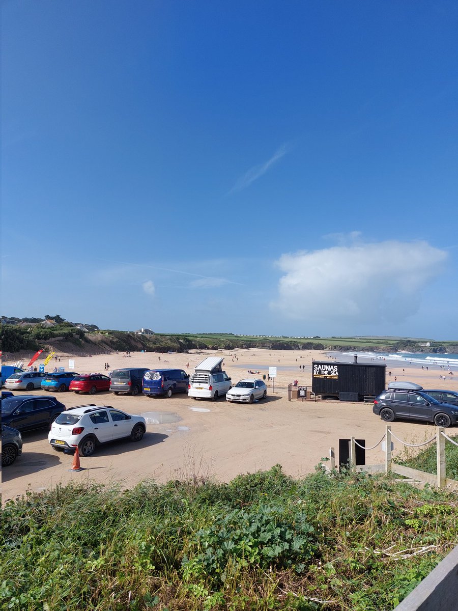 Glorious weather here at Harlyn Bay, birthday day out #birthdaytrip #day out #Cornwall #beach