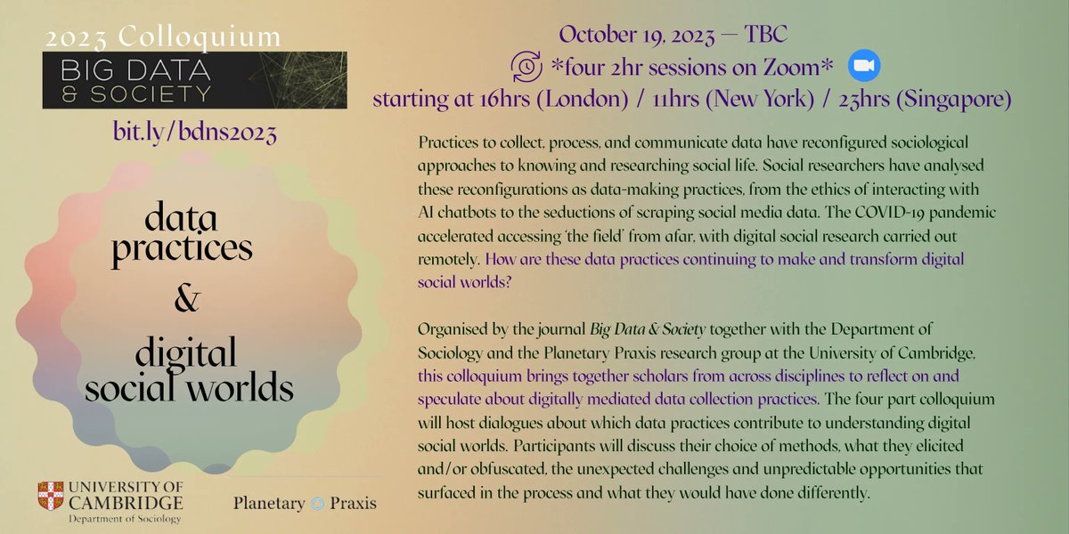 Big Data & Society tweet media