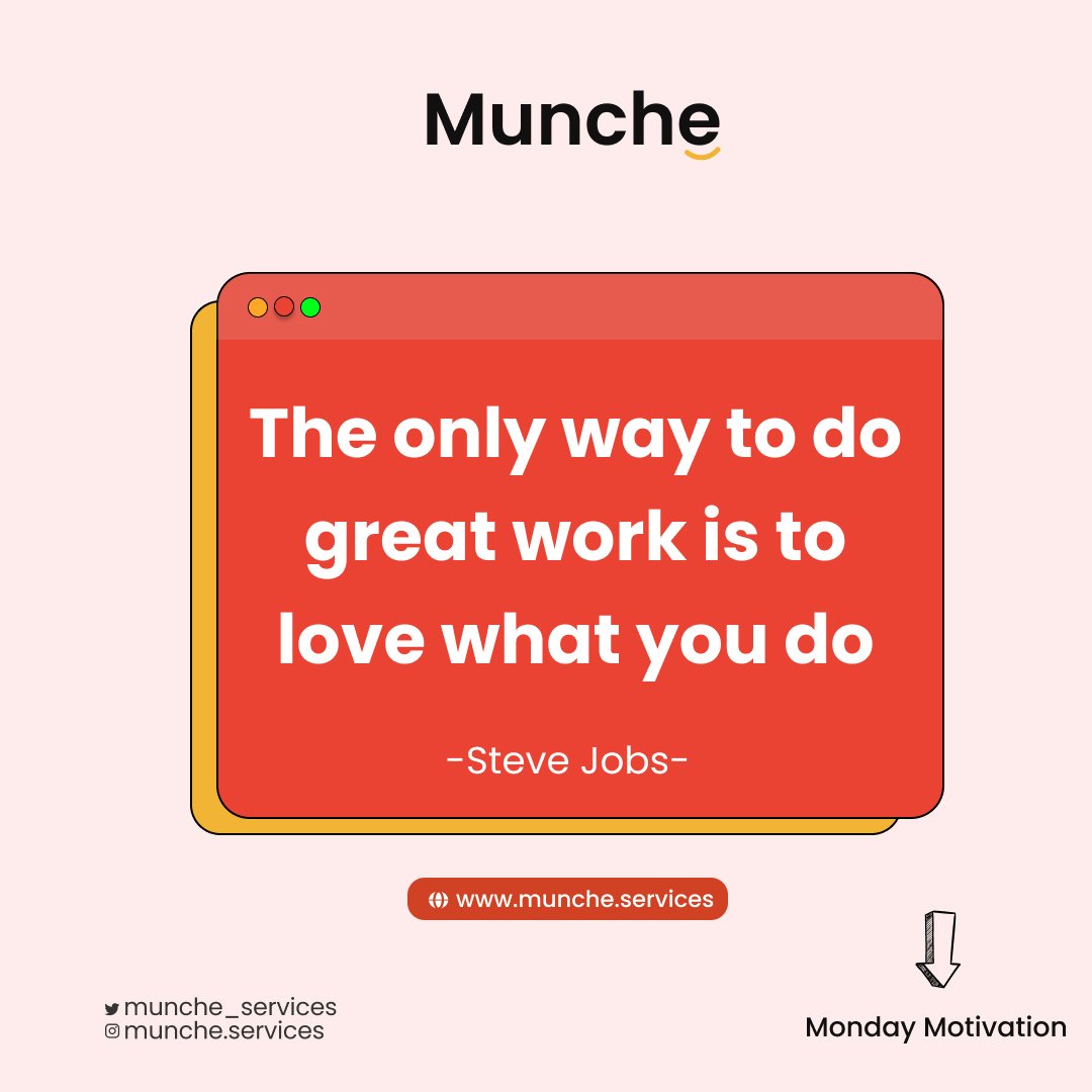 munche_services's tweet image. Who says doing what you love doesn't pay 🌝.

#mondaymotivation