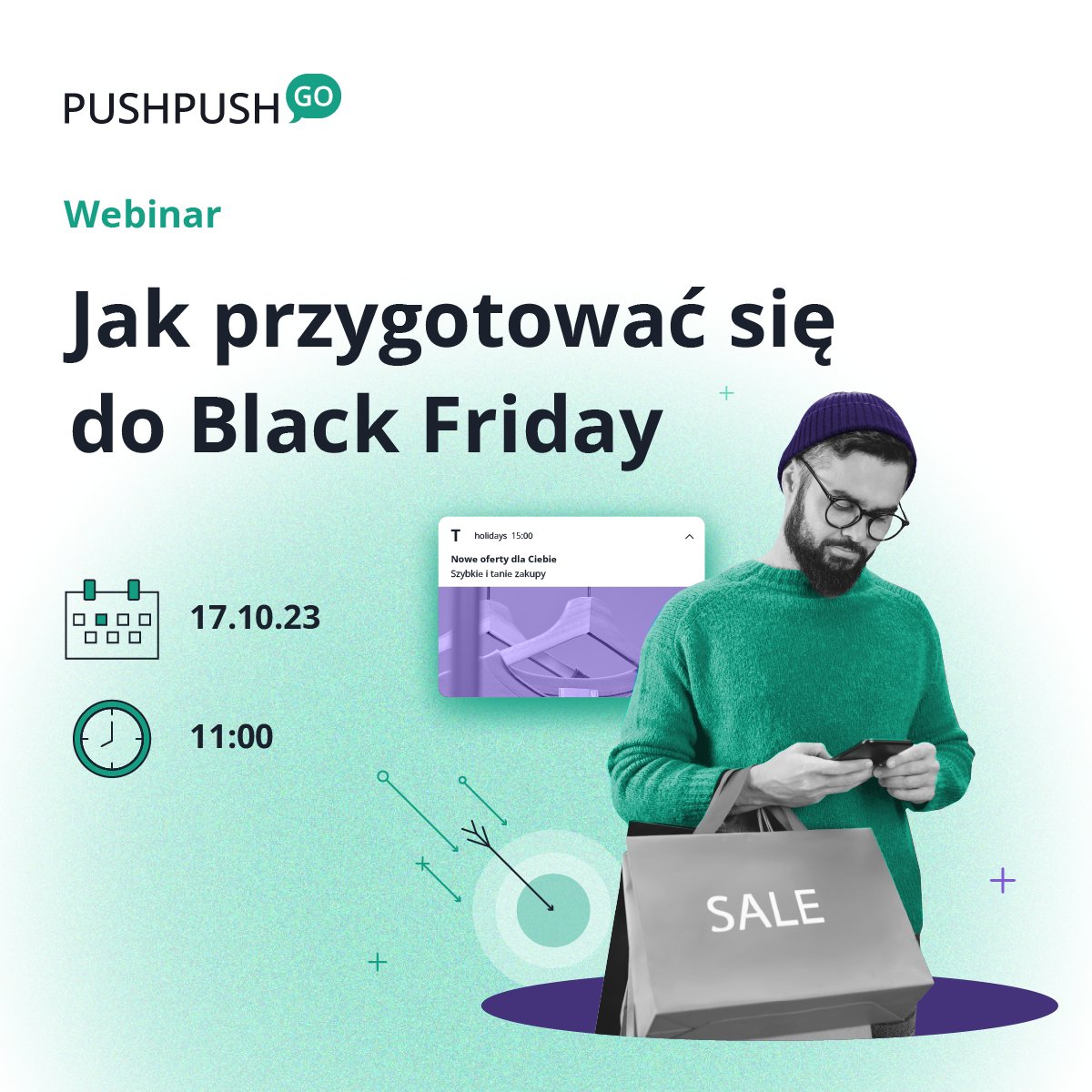 Wciąż możesz się zapisać na nasz webinar i przygotować się do Black Friday z odpowiednim wyprzedzeniem. 📅 Dołacz 17 października ➡ app.livestorm.co/vercom-sa/jak-…

#webinar #blackfriday #webpush #pushnotyfikacje #ecommerce