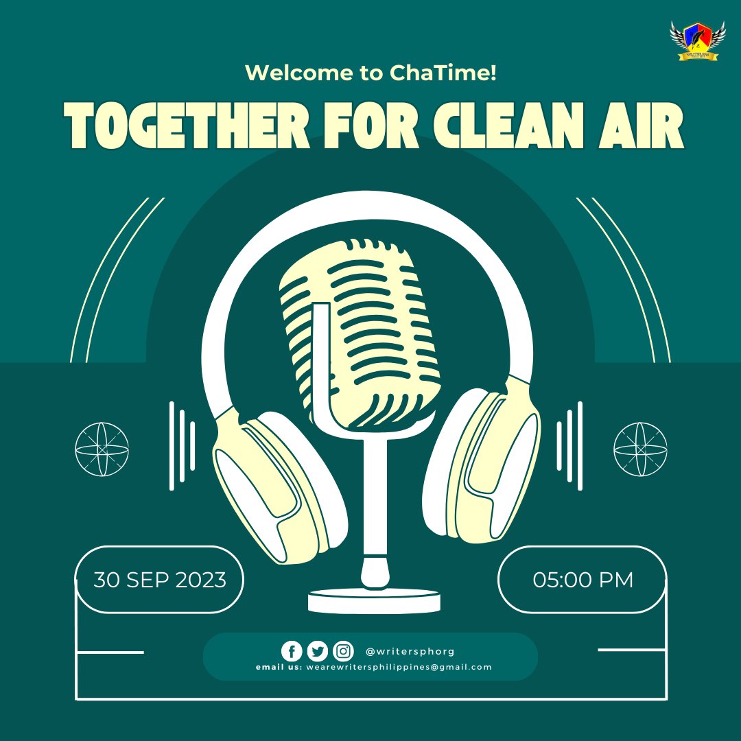 #WPHChaTime | You're invited to this Saturday's Talk to come chat with us about #TogetherForCleanAir! As the saying goes, 'Go green to breathe clean.' What do we have to know about air pollution and how can we help alleviate it? Join our discussion on September 30 at 5PM!
