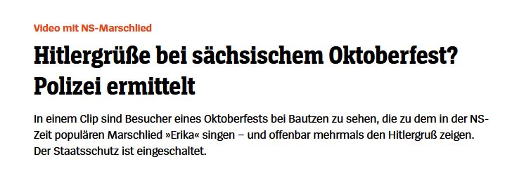 Das einzig überraschende daran ist, dass die Polizei ermittelt.