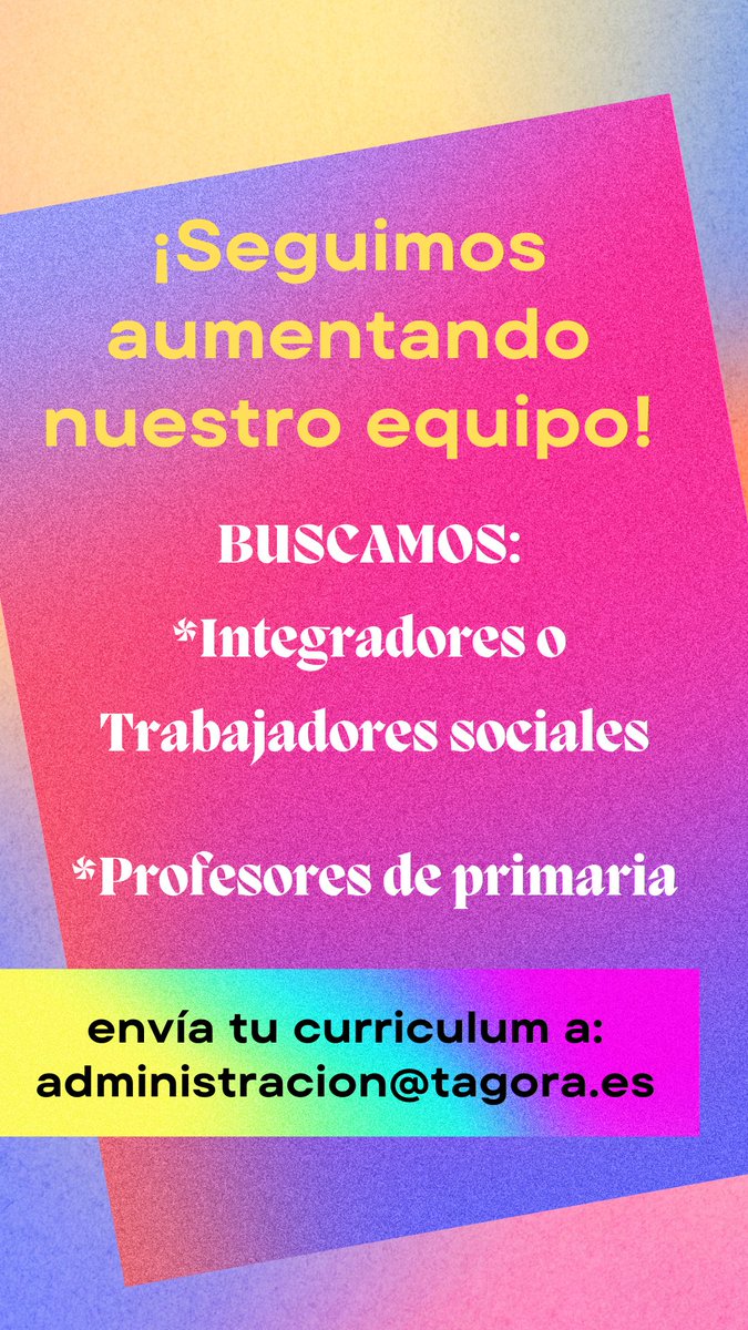 TagoraEstudiosIntervencionSocial tweet media