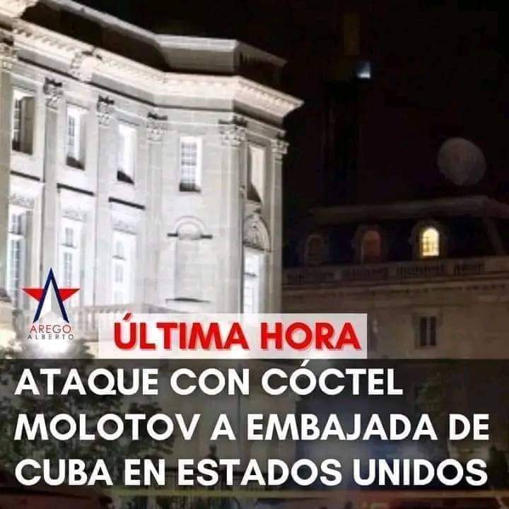 La Misión Médica denuncia  el ataque terrorista a nuestra Embajada de Cuba en los Estados Unidos,  El canciller Bruno Rodríguez Parrilla denunció el hecho y recordó que igual acto de terrorismo de estado ya  fue  perpetrado  con anterioridad contra nuestra sede diplomática. Cuba