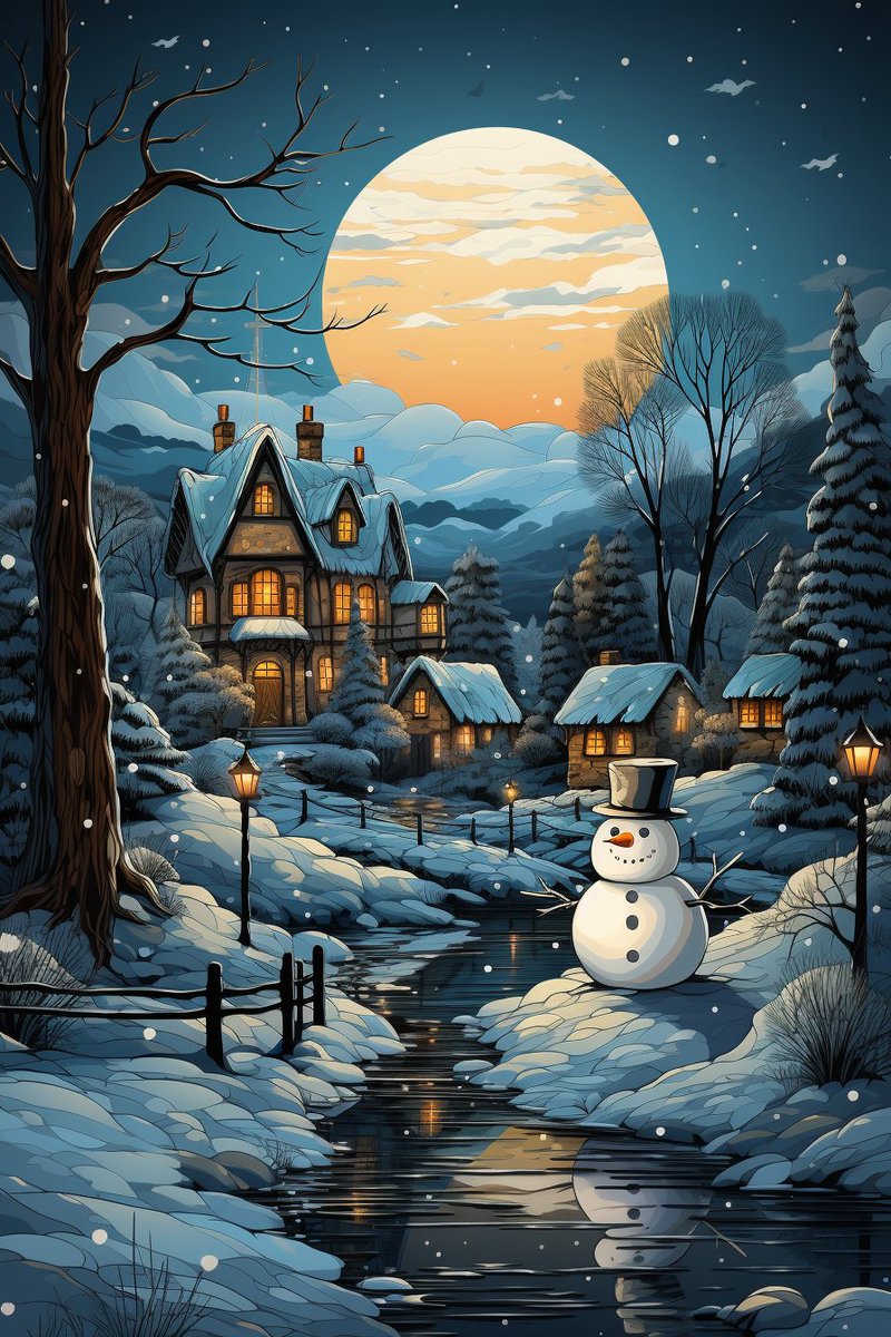 EnchantingAI's tweet image. #CUTE #SNOWMAN #WINTER #SCENE
Prompt: cute snowman winter scene
#Midjourney #EnchantingAI #LovelyAI