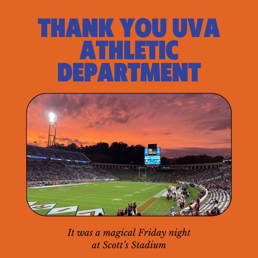 Rise4RealChange's tweet photo. It was a wonderful Friday night watching the UVA Football team pour their hearts into the game v NC State. https://t.co/SzLpLOaODH