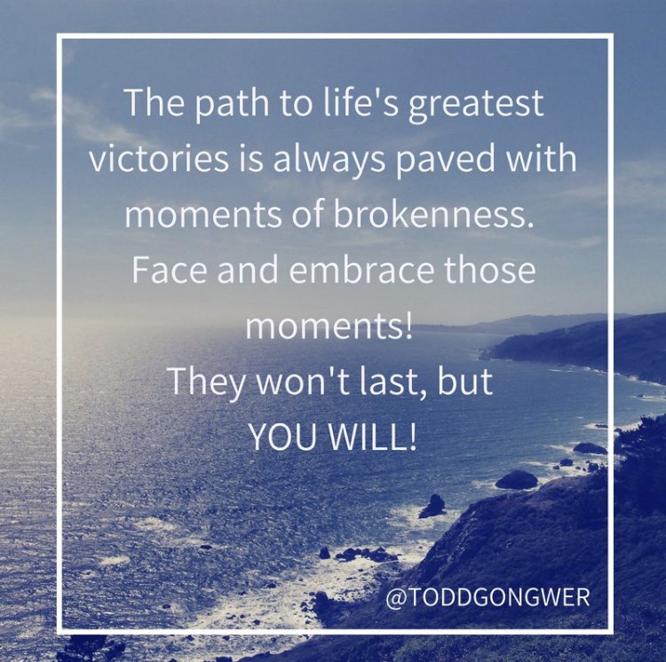ToddGongwer's tweet photo. If you experienced a loss this weekend; learn from it, grow from it…but don’t dwell on it! 

Make it a springboard not a spiral!💪🏻❤️💪🏻👇👇👇 https://t.co/WBYWBjjllN