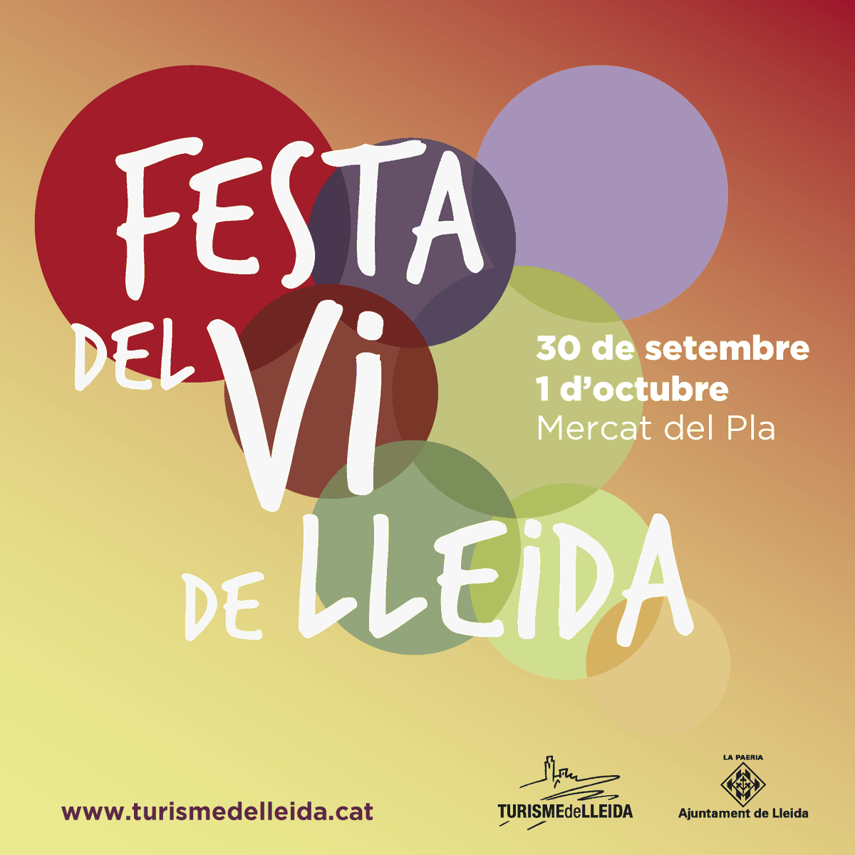 turismedelleida's tweet photo. #Sabiesque dins dels actes de la Festa Major es celebrarà la Festa del Vi al Mercat del Pla? 🥳
Ves-hi 🏃♀️🏃, degusta productes locals😋 i tasta els vins de la DO Costers del Segre 🍷🍐🍎🐌
➡️ https://t.co/CCi40v5Gka
#Lleidaciutat #FestesdelaTardor2023 #festadelvidelleida https://t.co/e7wCG88nqJ