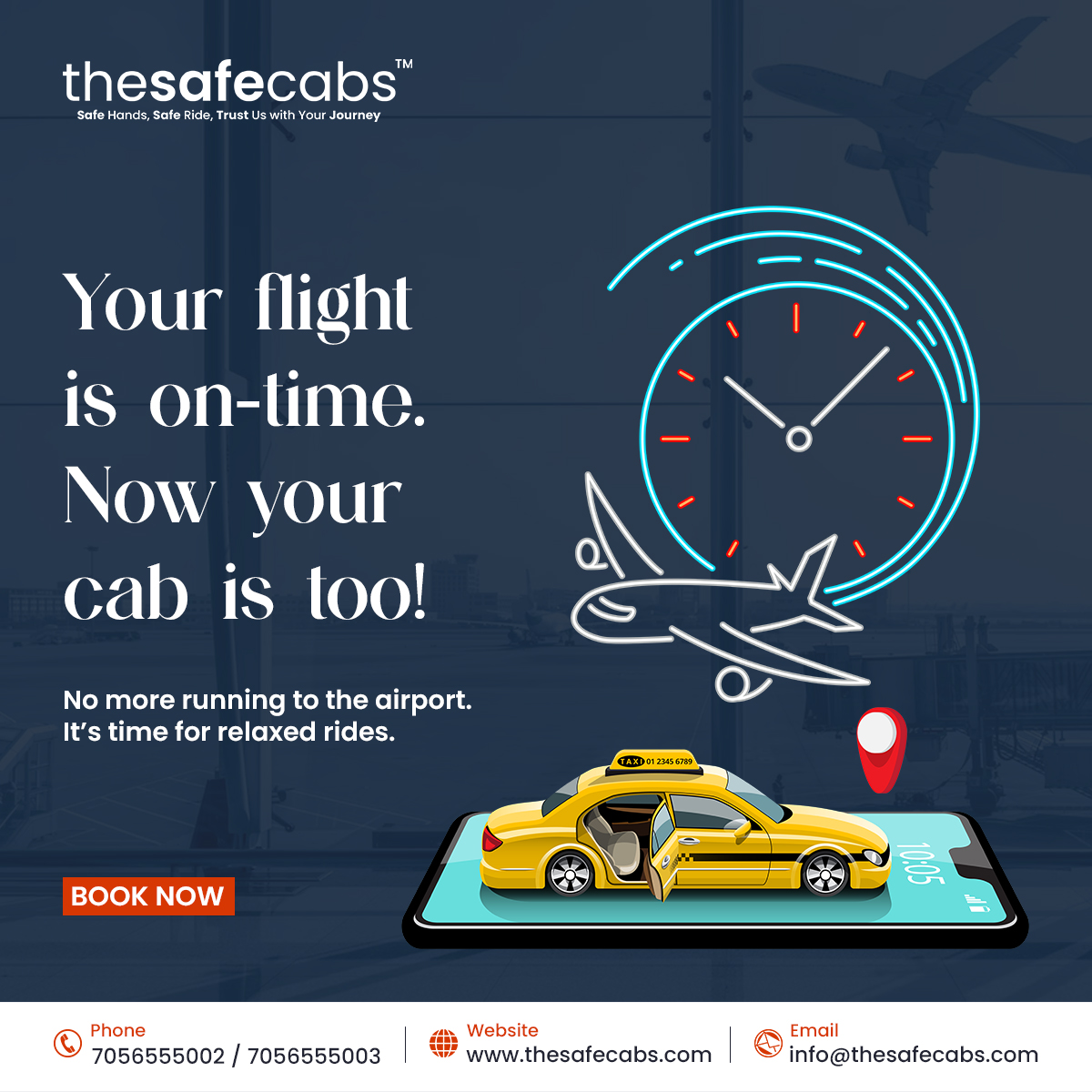 🛫✈️ 'Flight is on time. Now your cab is too!' ✈️🛫
.
.
.
#OnTimeService
#PunctualityMatters
#SmoothTravel
#AirportTransfers
#ReliableRide
#TravelConvenience
#StressFreeJourney
#EffortlessTravel
#FlightReady
#CabService
#AirportPickup
#TravelPeacefully
#NoDelays
#FlightOnSchedule