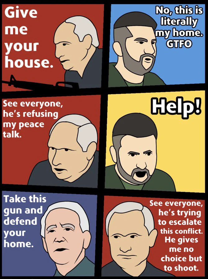 saintjavelin's tweet photo. How is self-defense equal to escalation? https://t.co/FezYOEAlHa