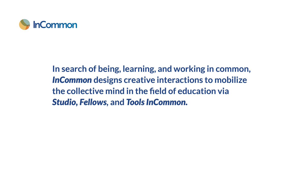 InCommon, sürdürülebilir ve barışçıl bir dünya için eğitim paradigmasını değiştirmede kolektif aklın gücüne inanan bir topluluktur.

fellowsincommon.com

#InCommon #FellowsinCommon